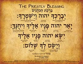 The Priestly Blessing in Hebrew (WHOLESALE ONLY!) "The LORD bless you and keep you..."