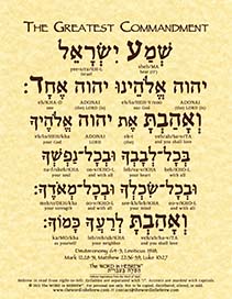 Greatest Commandment in Hebrew - ECO