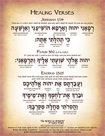 Healing Verses in Hebrew - PDF