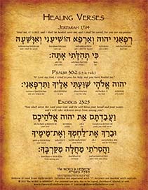 Healing Verses In Hebrew - V1