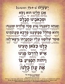 Isaiah 53:4-6 in Hebrew - PDF