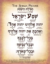 Shema Prayer In Hebrew - Pdf