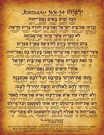 Jeremiah 31:31-34 in Hebrew - V1
